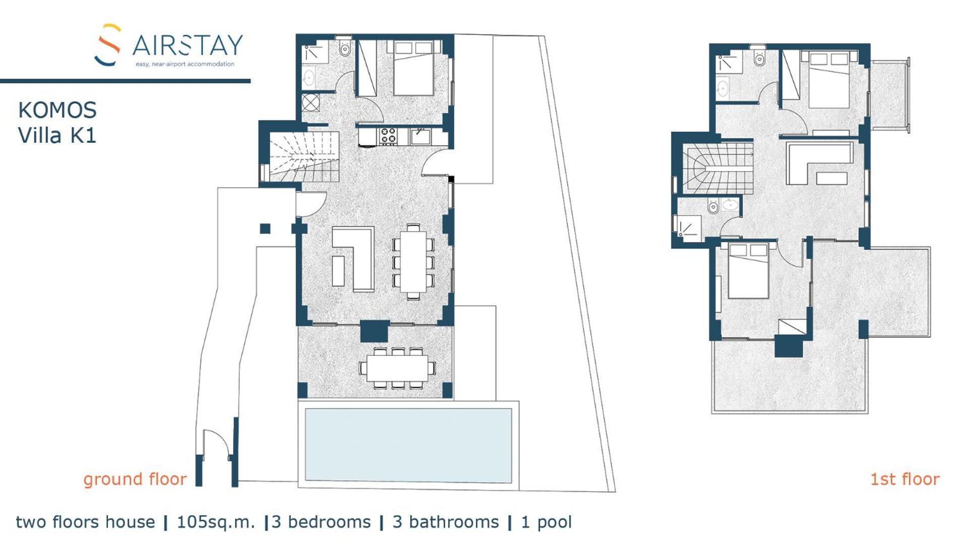 Komos Villas Airport By Airstay Artemida  Eksteriør billede