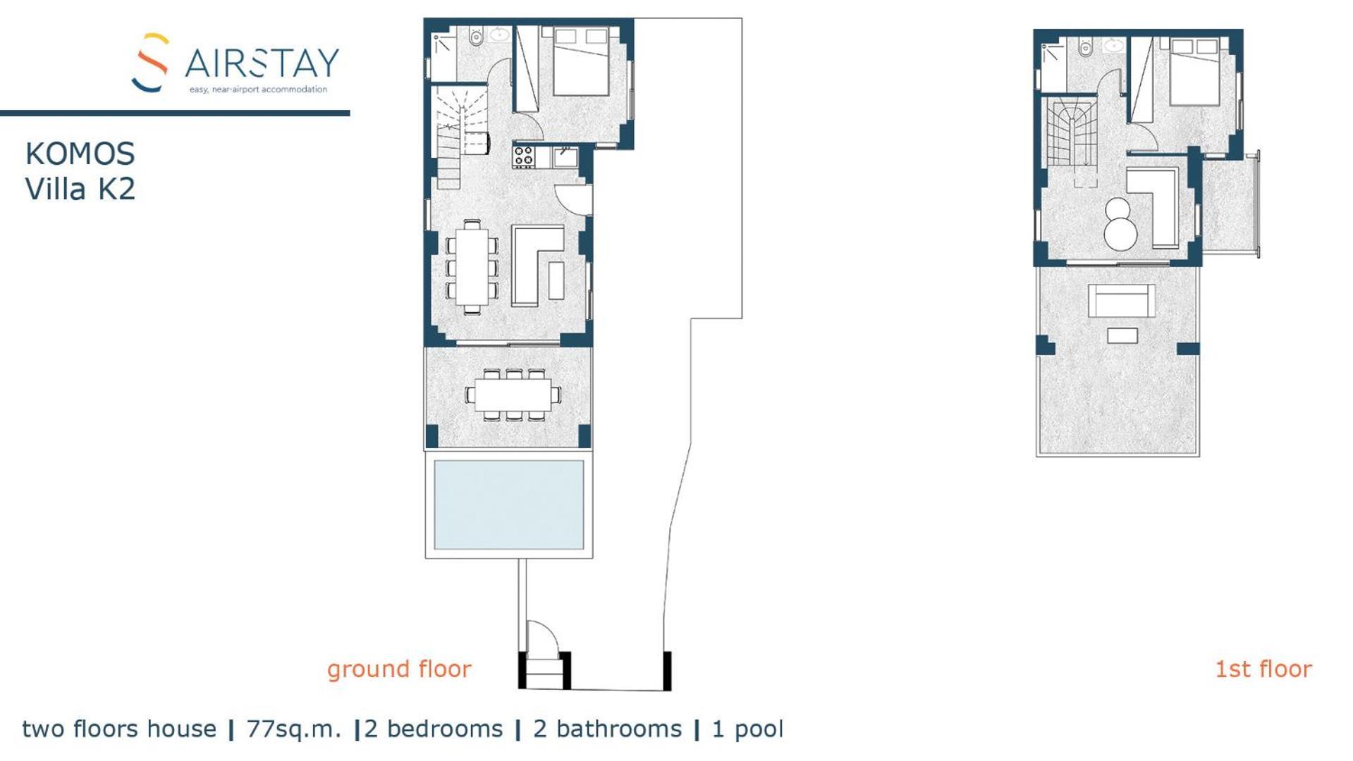 Komos Villas Airport By Airstay Artemida  Eksteriør billede